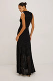Cosmos Dress, Black Checkerboard