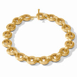 JV Cannes Demi Link Necklace, Gold-Julie Vos