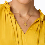 Julie Vos Malta Canterbury Pendant Necklace, Gold-Julie Vos