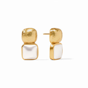 JV Catalina Earring, Gold-Pearl-Julie Vos