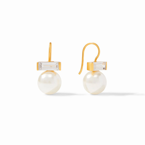 JV Charlotte Earring, Cz/Pearl-Julie Vos