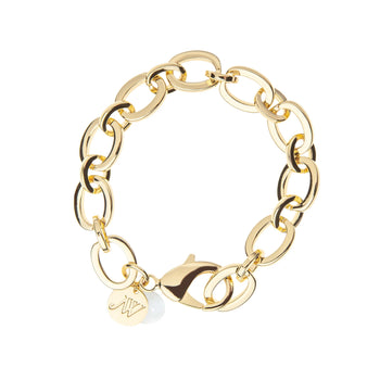 JW Chunky Link Chain Bracelet, Gold-Jane Win