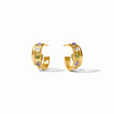 JV Cobblestone Double Hoop Earring, Multi Stone Cat'S Eye-Julie Vos
