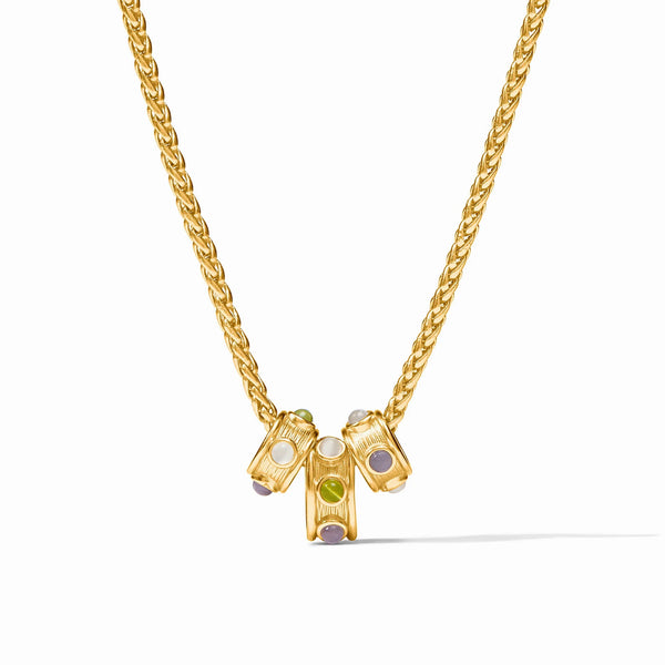 JV Cobblestone Loop Necklace, Multi Stone Cat's Eye-Julie Vos