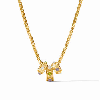 JV Cobblestone Loop Necklace, Multi Stone Cat's Eye-Julie Vos
