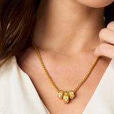 JV Cobblestone Loop Necklace, Multi Stone Cat's Eye-Julie Vos