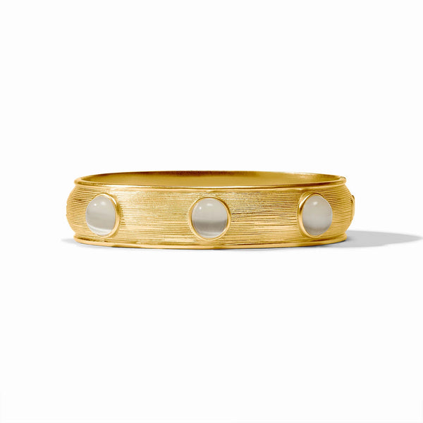 JV Cobblestone Stone Hinge Bangle, Ivory Cat'S Eye-Julie Vos