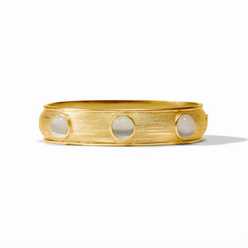 JV Cobblestone Stone Hinge Bangle, Ivory Cat'S Eye-Julie Vos