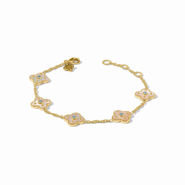 JV Colette Delicate Bracelet, Chalcedony Blue-Julie Vos