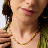 JV Colette Link Necklace, Gold-Julie Vos