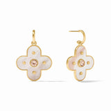 JV Colette Statement Hoop & Charm Earring, Gold Champagne-Julie Vos