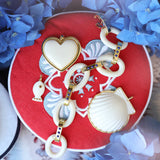 ASHA Ivory Heart Pendant, Gold-ASHA