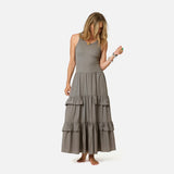 Athena Tank Dress, Mid Gray-Kerri Rosenthal