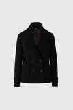 Danielle Double-Breasted Coat, Black-Mackage