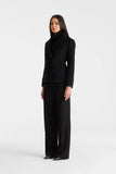 Danielle Double-Breasted Coat, Black-Mackage