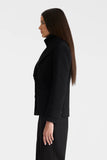 Danielle Double-Breasted Coat, Black-Mackage