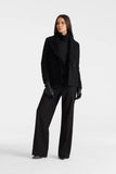 Danielle Double-Breasted Coat, Black-Mackage