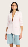 Drea Light Weight Crepe Blazer, Petal Pink-Generation Love