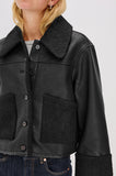 Rails Dria Jacket, Black Shearling-Rails