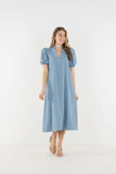 Hampton Dress, Denim-Emily McCarthy