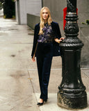 Peggy Blouse, Foothill Leaf Metallic-Cartolina