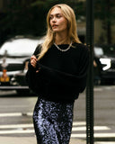 Mulberry Midi Skirt-Sapphire-Cartolina