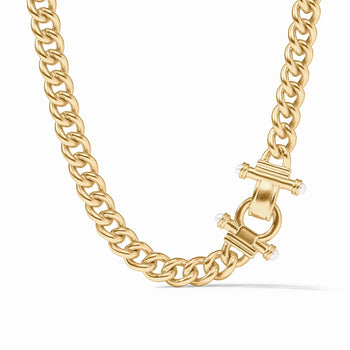 Julie Vos Dolce Demi Link Necklace, Gold-Julie Vos