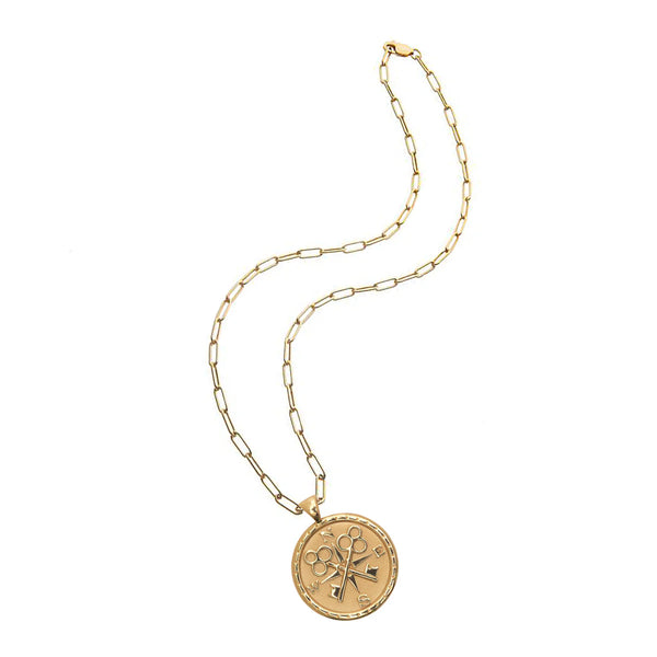 Jane Win FOREVER Original Pendant Coin Necklace-Jane Win