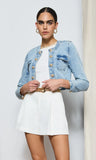 Valentina Denim Jacket, Light Blue-Generation Love