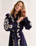 Ophelia Dress, Navy Prairie Floral Applique