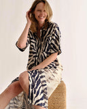 Lucia Dress, Painted Zebra-Cartolina