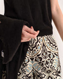 Salida Culotte Pants, Floral Medallion Tidal Pool-Cartolina