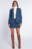 EJ Elizabeth Blazer, Washed Denim