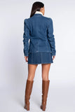 EJ Elizabeth Blazer, Washed Denim