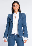 EJ Elizabeth Blazer, Washed Denim