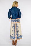 Phoebe Skirt, Handkerchief Ivory-Elizabeth James