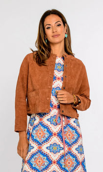 Elizabeth James Esme Jacket, Goat Suede-Elizabeth James