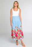 Phoebe Skirt, Poppy Patch Blueberry-Elizabeth James The Label