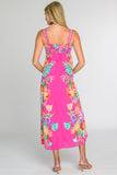Annalisa Dress, Tulip Tapestry - Pink Glo-Elizabeth James The Label