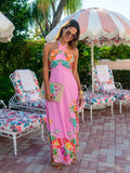 Aubrey Dress, Tulip Tapestry - Cotton Candy-Elizabeth James The Label