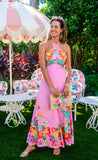 Aubrey Dress, Tulip Tapestry - Cotton Candy-Elizabeth James The Label