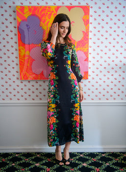 Elizabeth James Dawn Dress, Centerpiece Black-Elizabeth James