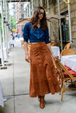 Anita Skirt, Goat Suede-Elizabeth James