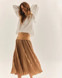 Estelle Skirt, Camel-Cartolina