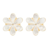 ASHA Eadie Oversized Stud Earring -MOP-ASHA