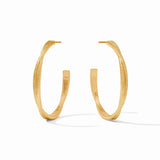 Cheval Twist Hoop- Gold-Large-Julie Vos