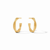 Cheval Twist Hoop Gold-Small-Julie Vos