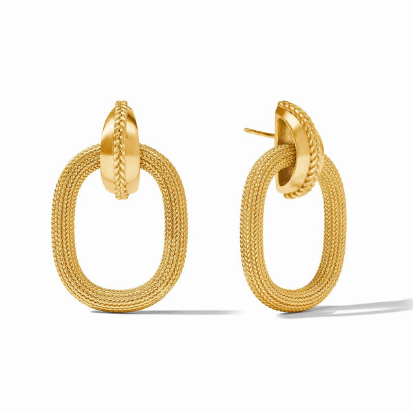 JV Cheval Doorknocker Earring, Gold-Julie Vos