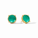 JV Honey Stud Earring, Emerald Green-Julie Vos