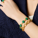 JV Essex Link Bracelet, Gold-Julie Vos